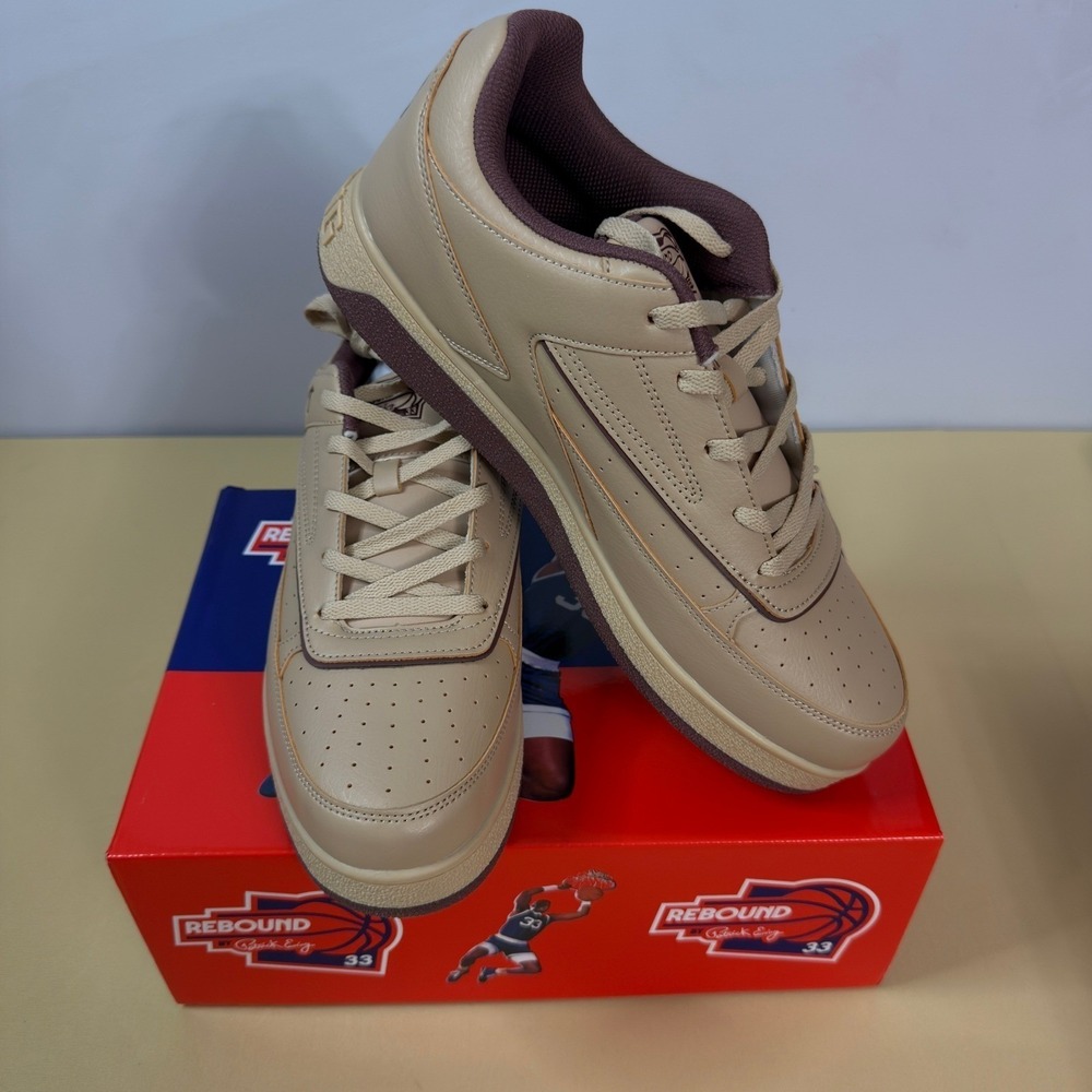 Ewing Athletics Orion Low Sneakers Mens Size12 Irish Cream Maroon NWT Streetwear
